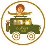 Jeep SAfari Kids avec les animaux de l'agence de garde d'enfants.