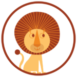 Lion de Safari Kids animal totem du journal de bord pour la garde d'enfants à domicile