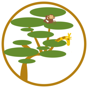 Badge palmier animaux